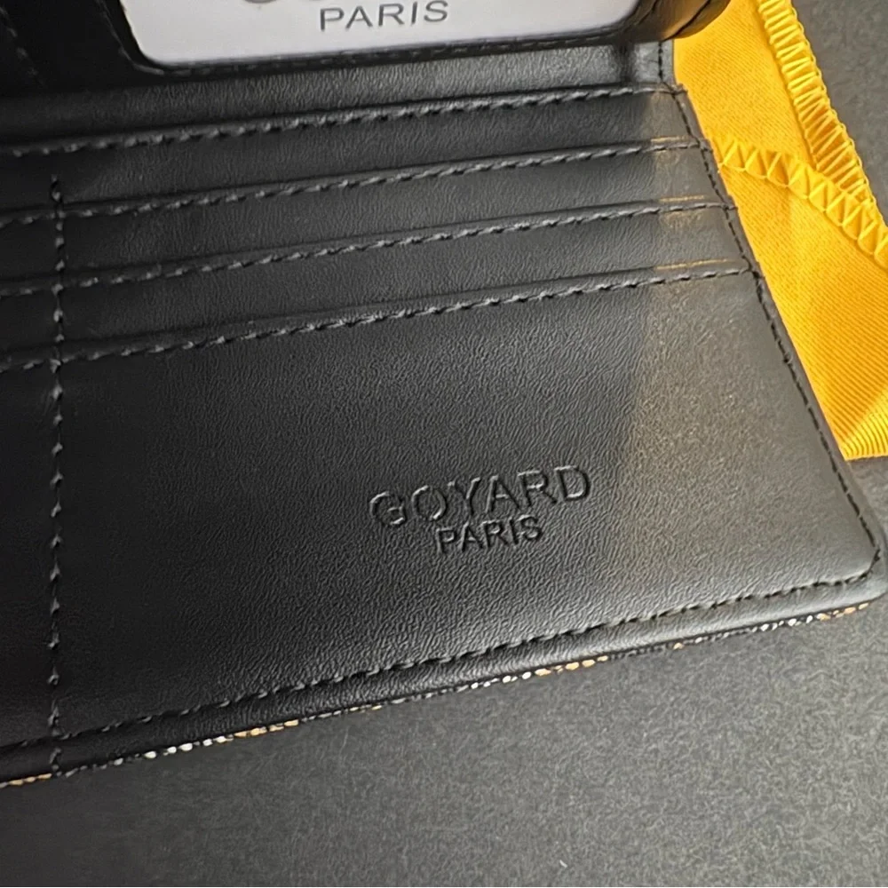 Fashion Trifold Long Wallet Black Brown Snap Closure Silver Hardware - Picture 11 of 15